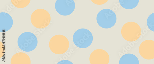 Vector flat background. Minimalist trendy abstract polka dot pattern on a light background. Perfect for screensaver, poster, card, invitation or home decor.