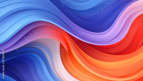 abstract motion with dynamic flows flat design top view kinetic theme animation vivid