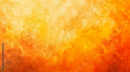 Vignetting orange gradient background image in watercolor style.