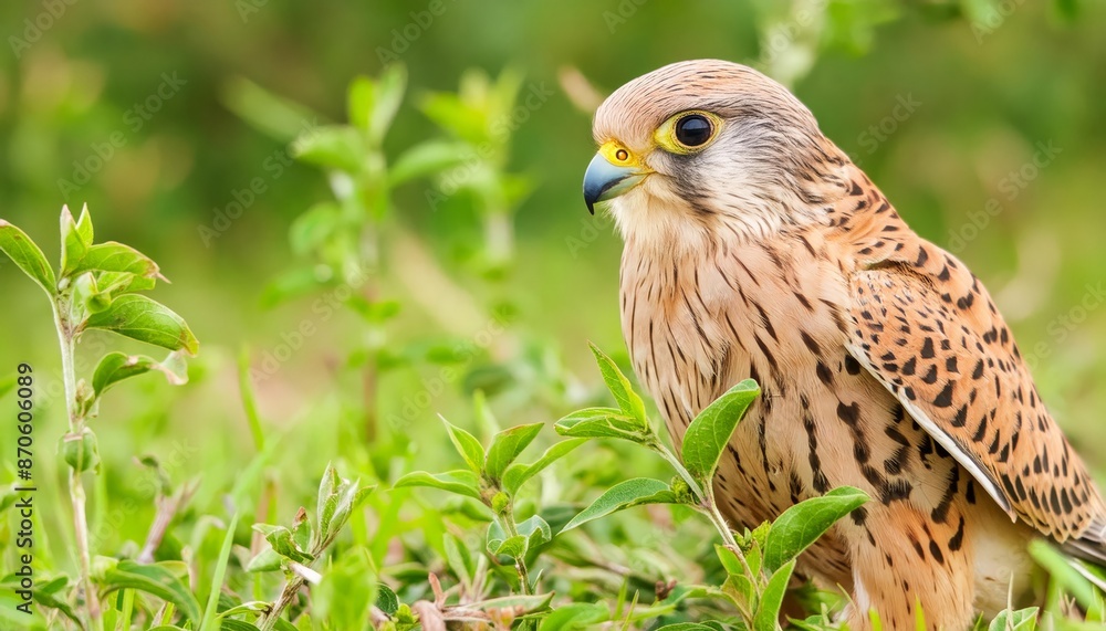 Common Kestrel in its natural environment , generated by AI. High quality photo Common Kestrel in its natural environment , generated by AI. High quality photo
