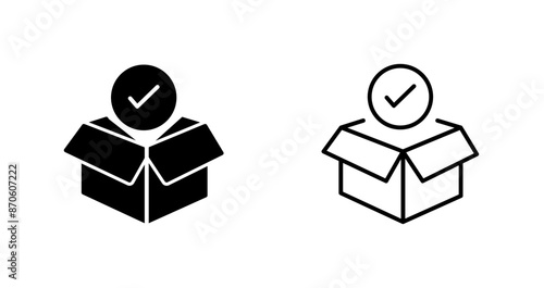 Package Receiving Vector Icon