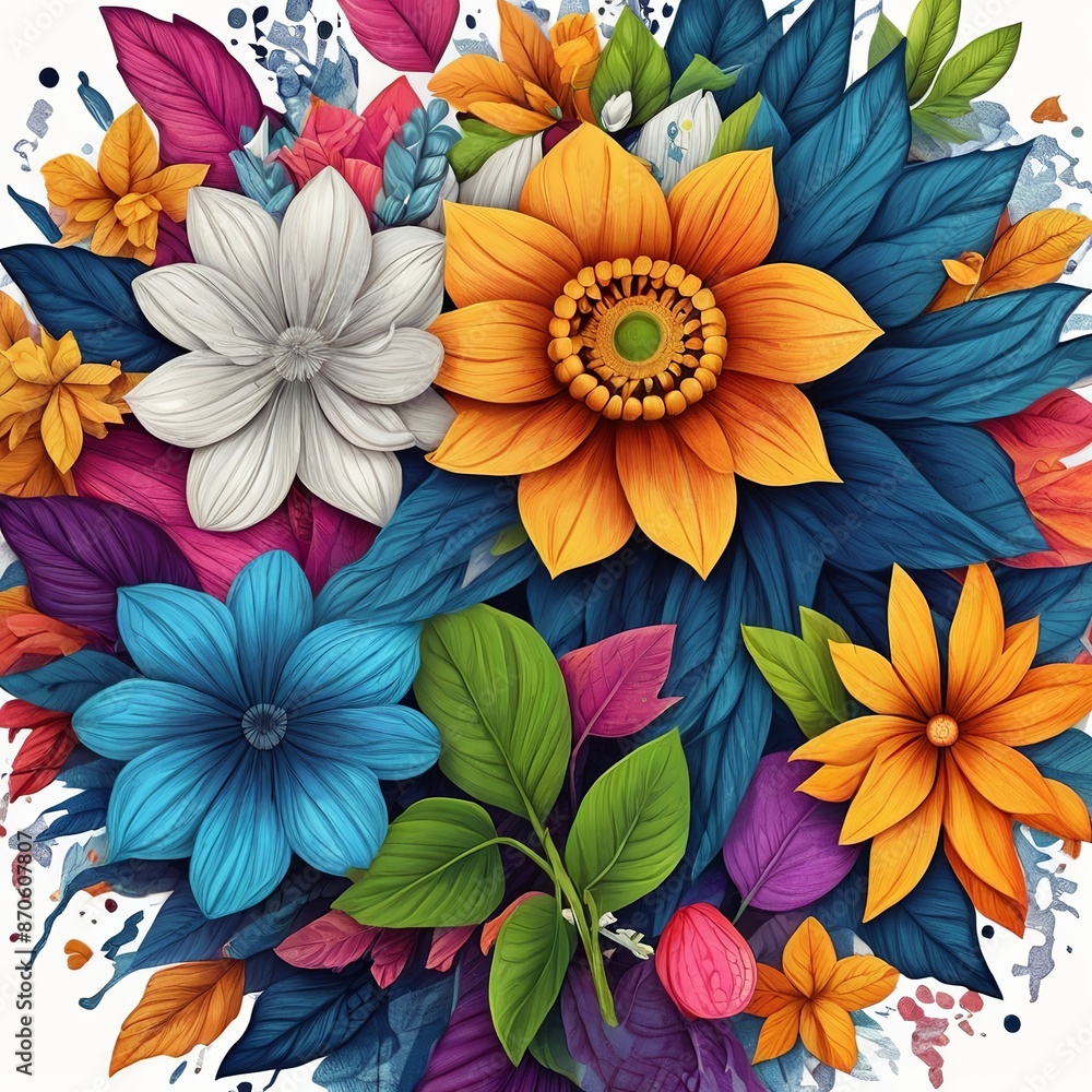 custom made wallpaper toronto digitalbackground with flowers