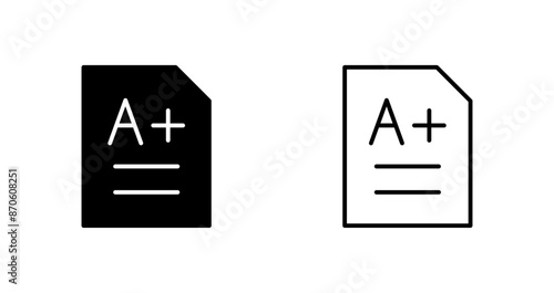 A grade Vector Icon