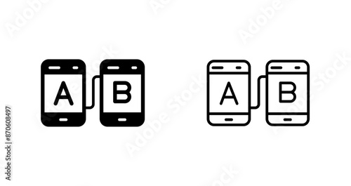 AB Testing Vector Icon