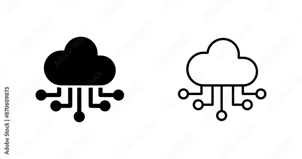 Cloud Computing Vector Icon Cloud Computing Vector Icon