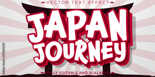 Japan text effect, editable karate and kungfu text style