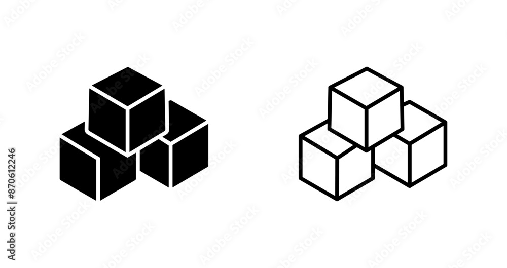 Block Vector Icon Block Vector Icon