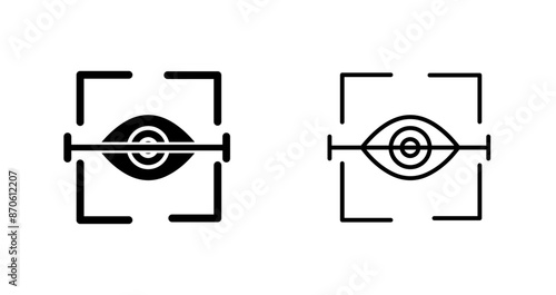 Eye Scan Vector Icon