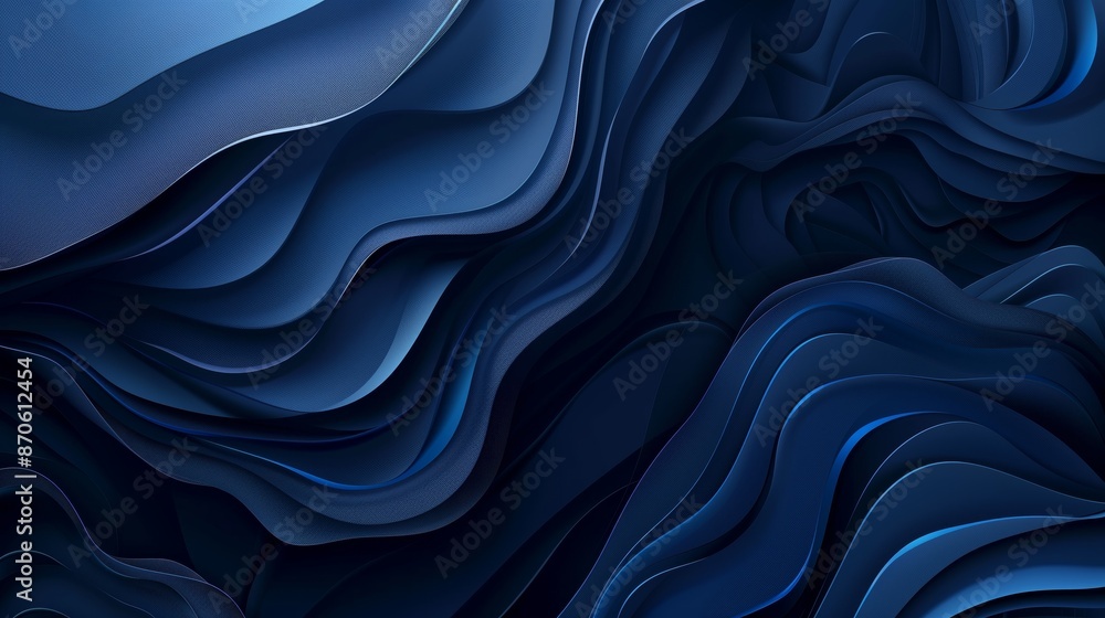 Abstract blue background with waves and lines, vector illustration. Abstract blue background with waves and lines, vector illustration.