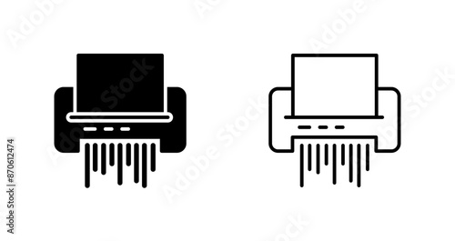 Paper Shredder Vector Icon