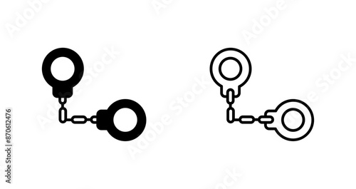 Handcuffs Vector Icon