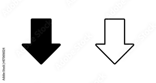 Down Vector Icon