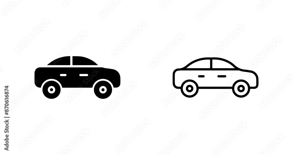 Fototapeta premium Car Vector Icon