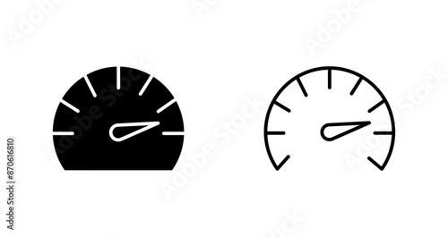 Speedometer Vector Icon