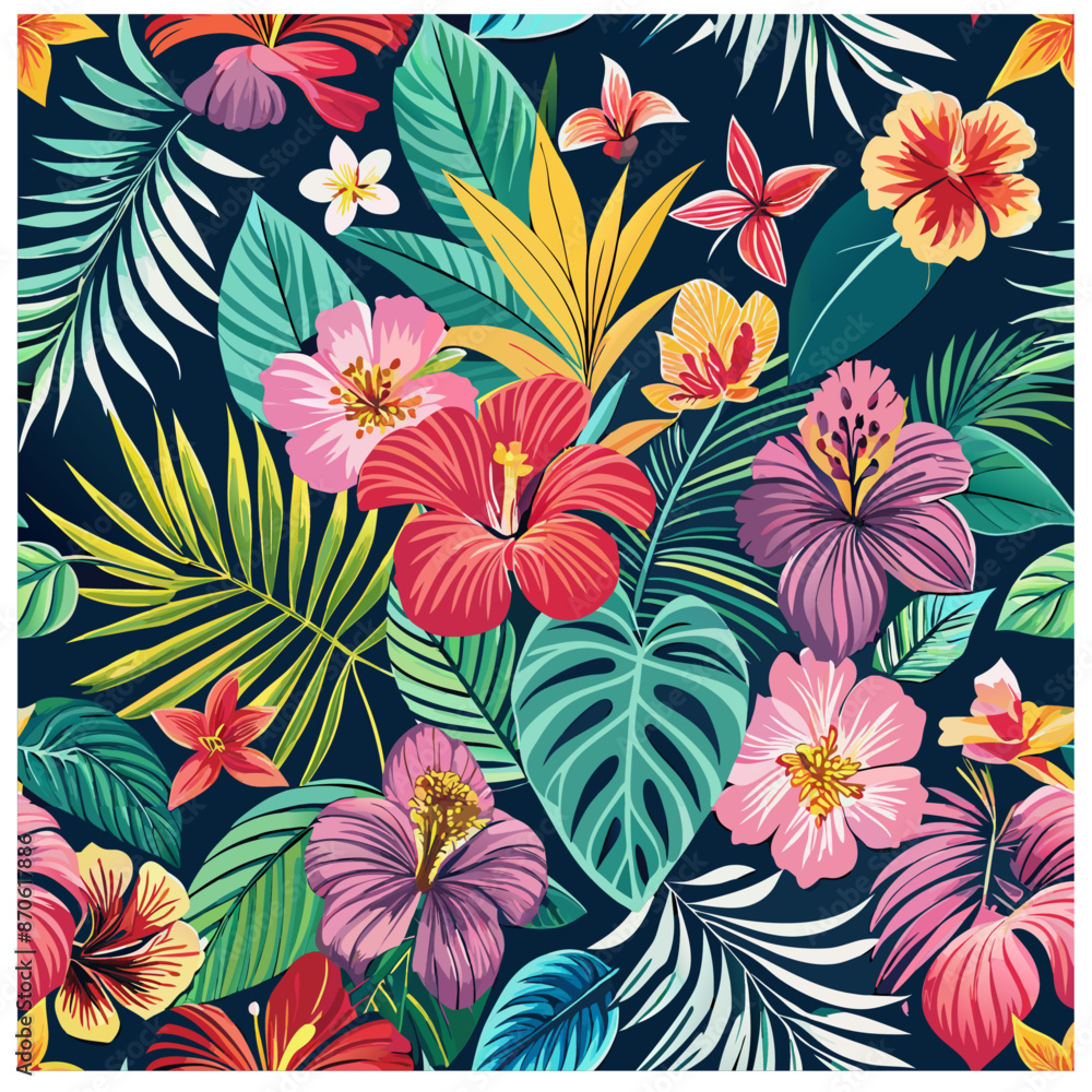 a-pattern-featuring-vibrant-hibiscus-flower a-pattern-featuring-vibrant-hibiscus-flower