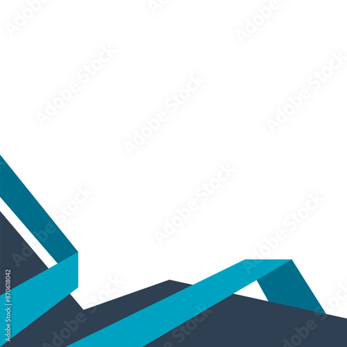 Free Download Fold Geometric Border Decoration - GFXLoad