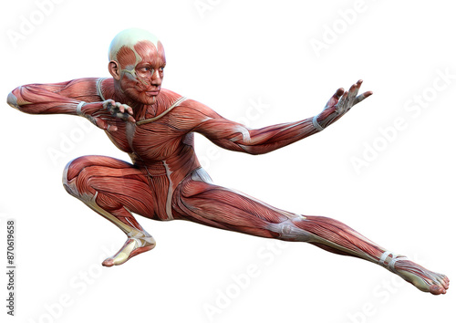3D Rendering Male Anatomy Figure on White © photosvac