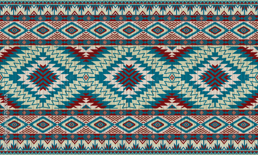 American tribal ethnic native pattern.Traditional Navajo,Aztec,Apache,Southwest and Mexican style fabric pattern.Abstract vector motifs pattern.For fabric,clothing,blanket,carpet,woven,wrap,decoration American tribal ethnic native pattern.Traditional Navajo,Aztec,Apache,Southwest and Mexican style fabric pattern.Abstract vector motifs pattern.For fabric,clothing,blanket,carpet,woven,wrap,decoration