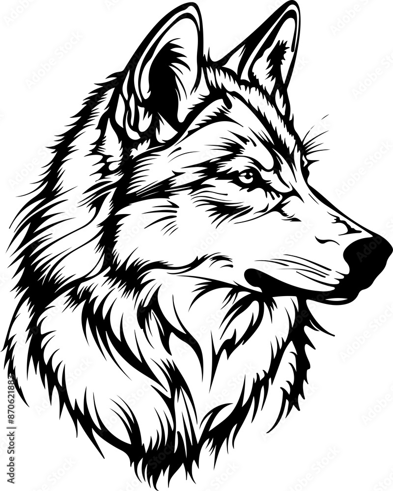Wolf clipart desing illustration Wolf clipart desing illustration