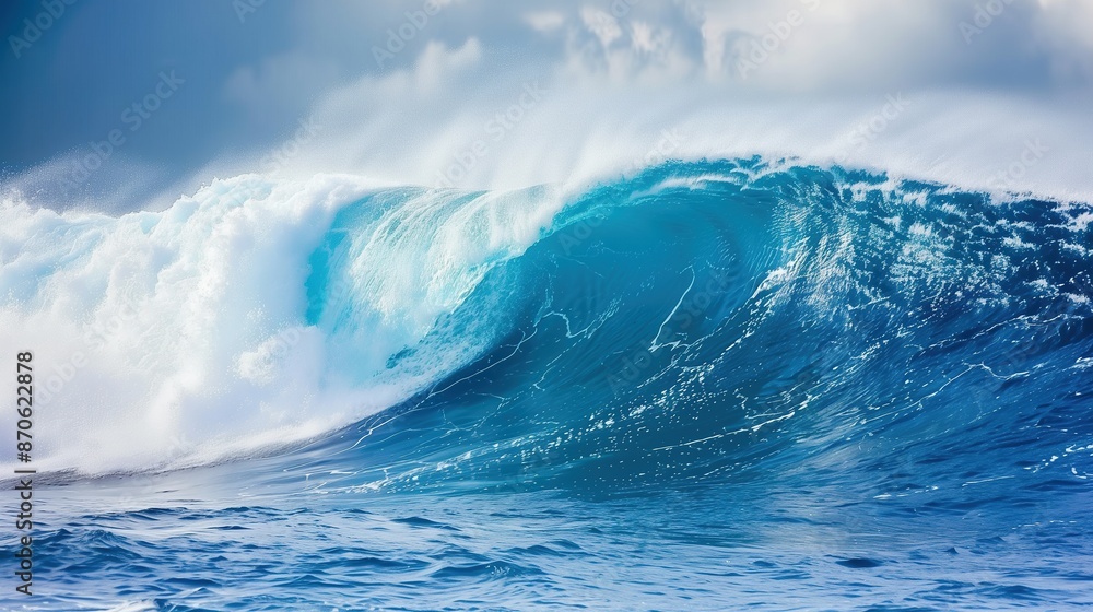 Majestic Breaking Blue Ocean Wave Captured in Stunning Detail Majestic Breaking Blue Ocean Wave Captured in Stunning Detail
