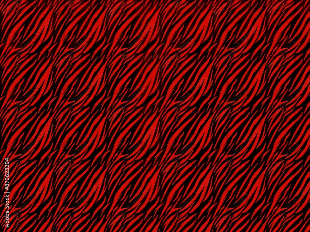 Red and black zebra print fabric background Red and black zebra print fabric background