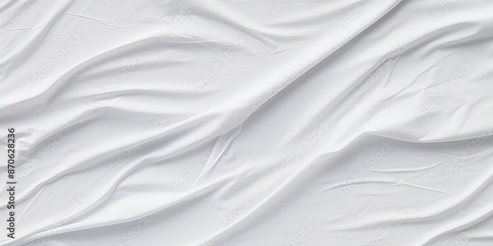 Abstract Wrinkles of White Fabric Abstract Wrinkles of White Fabric