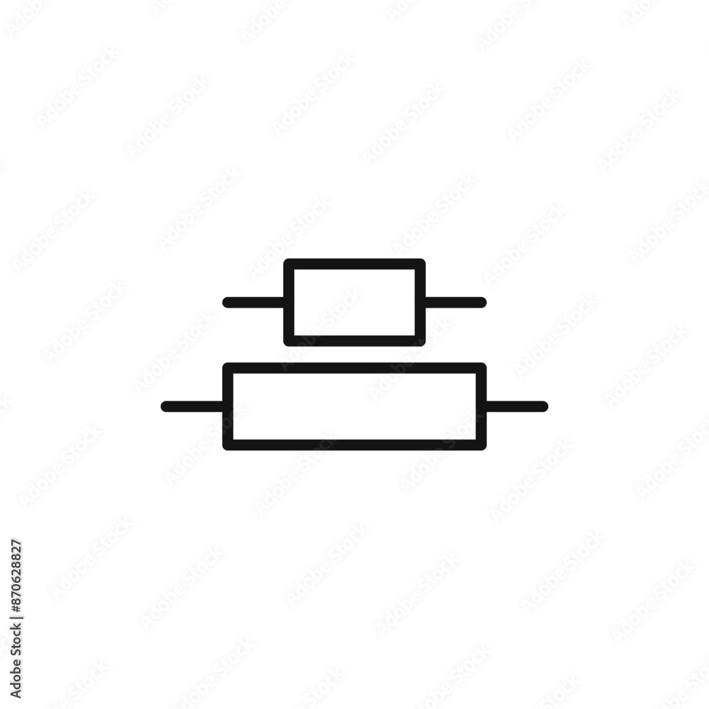Alignment logo sign vector outline Alignment logo sign vector outline