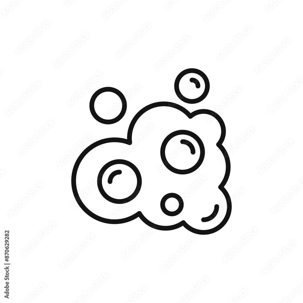 Bubbles and foam logo sign vector outline Bubbles and foam logo sign vector outline