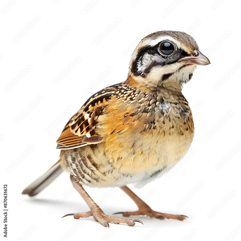Fototapeta premium Bird standing on white background