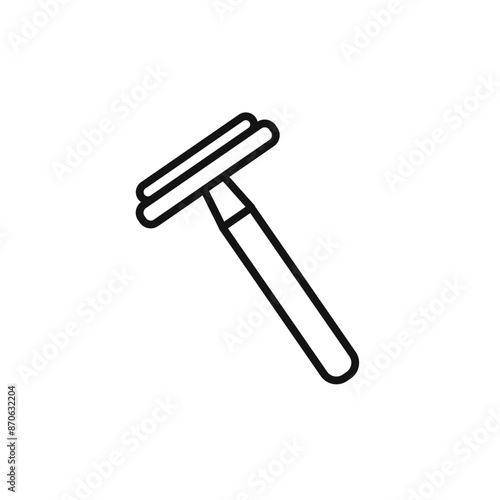 Hair removing razor logo sign vector outline