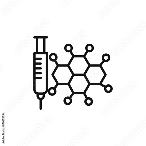 hormone therapy logo sign vector outline