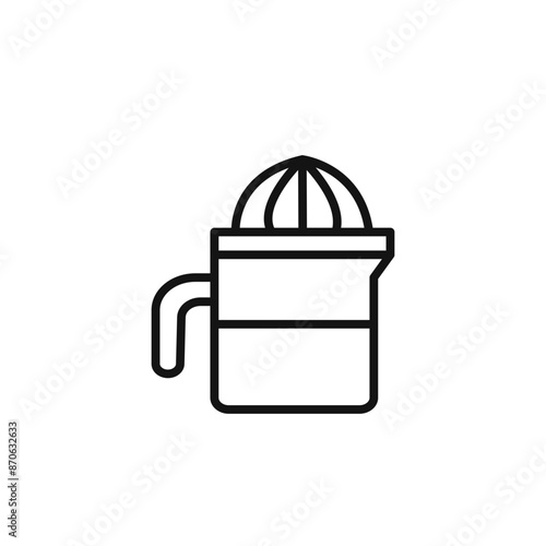 Lemon squeezer logo sign vector outline