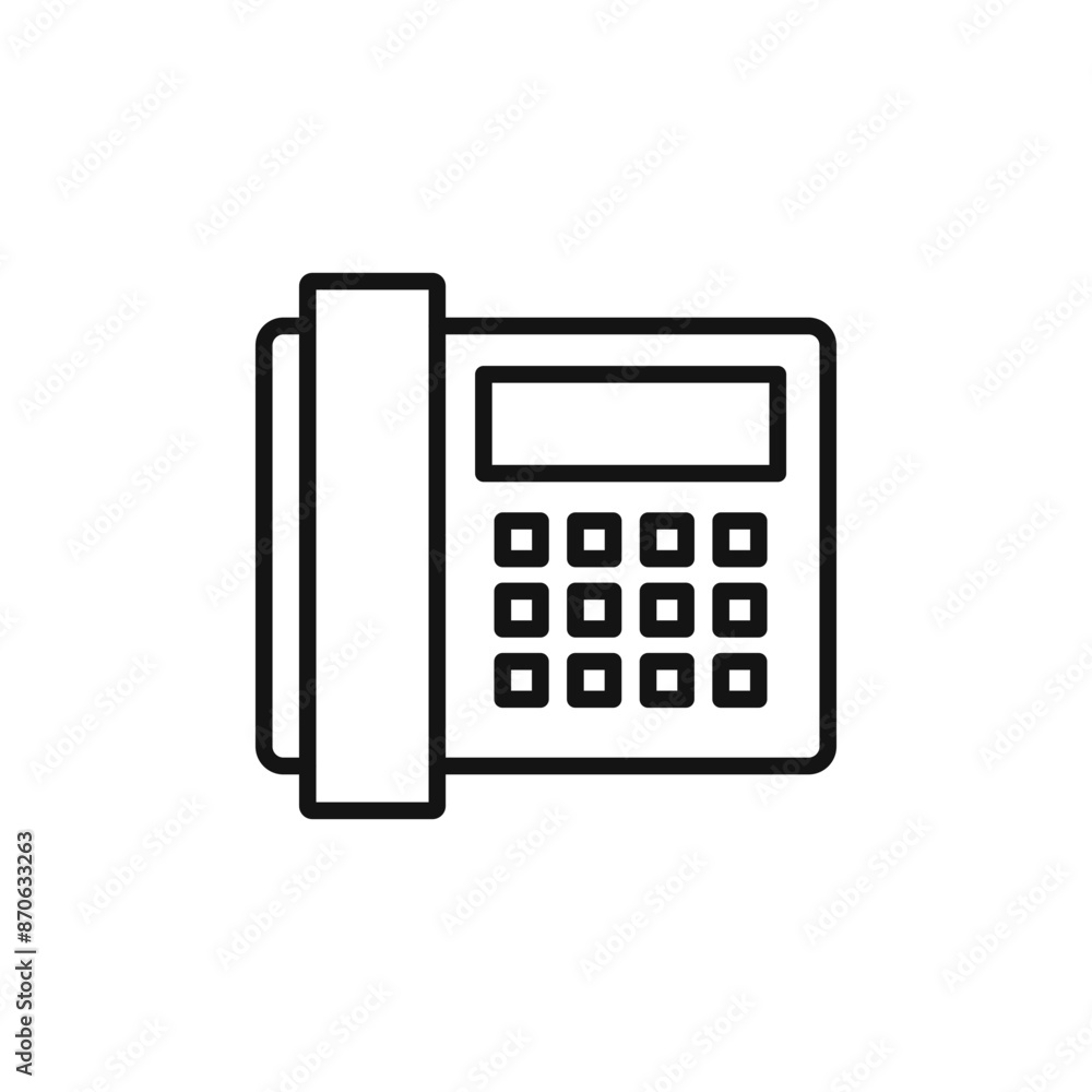 Office Phone logo sign vector outline Office Phone logo sign vector outline