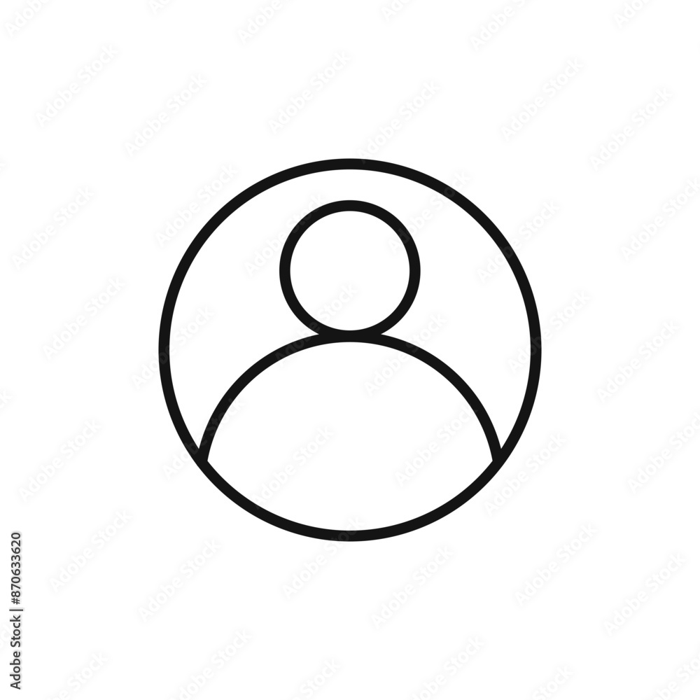 profile photo logo sign vector outline profile photo logo sign vector outline