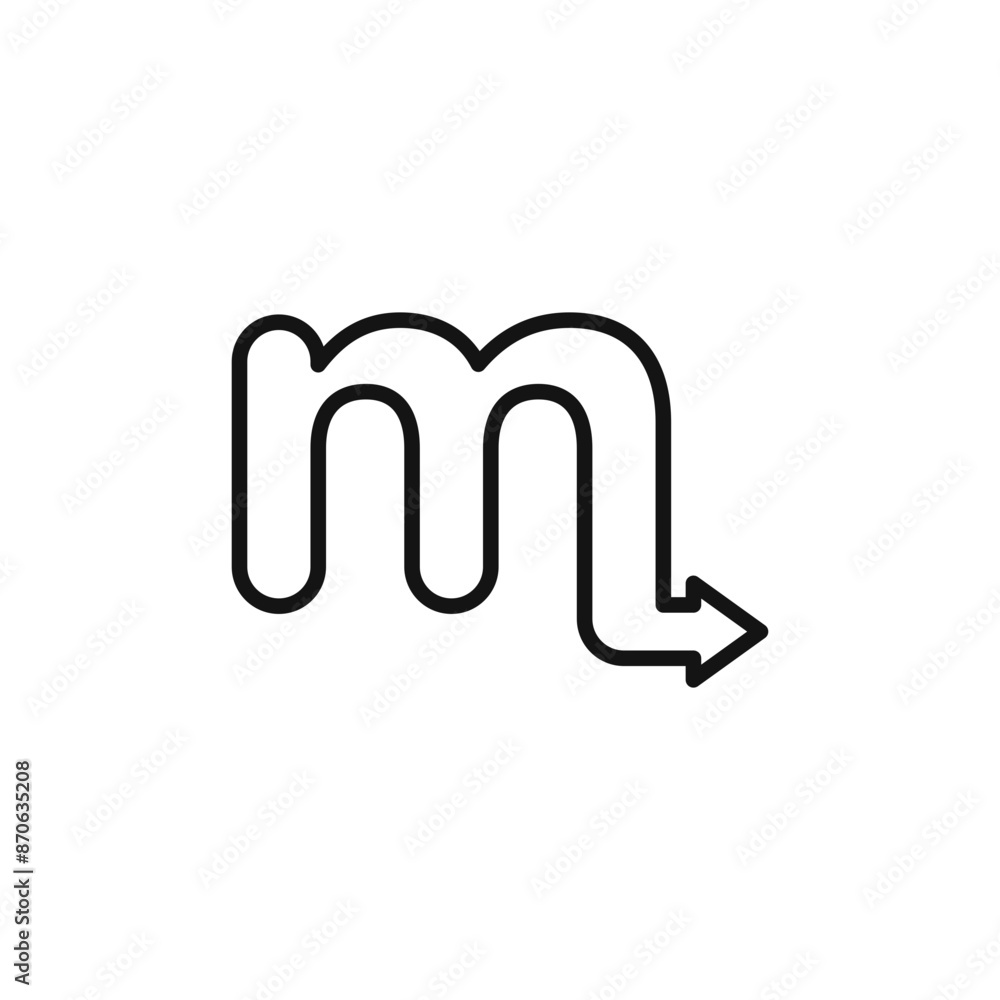 Scorpio zodiac sign logo sign vector outline Scorpio zodiac sign logo sign vector outline
