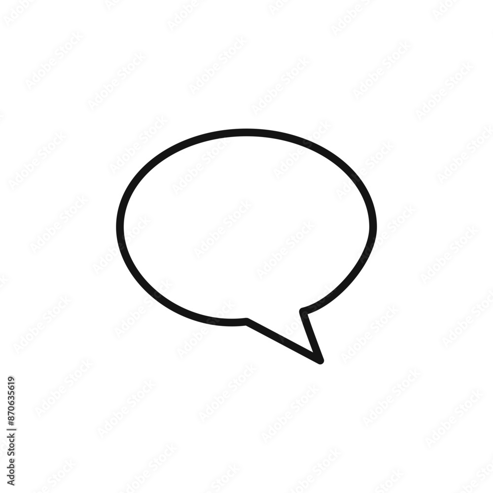 Speech Bubble logo sign vector outline Speech Bubble logo sign vector outline