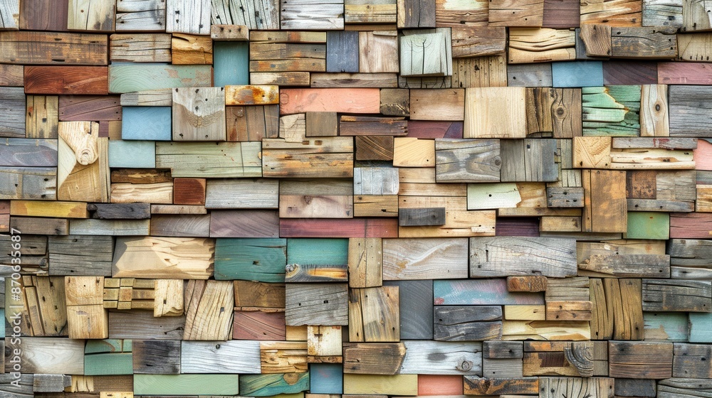 Reclaimed Wood Wall Art: A Mosaic of Texture and Color Reclaimed Wood Wall Art: A Mosaic of Texture and Color