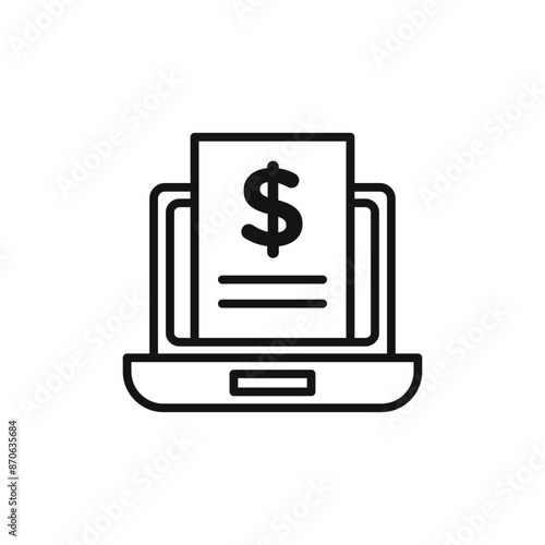 Subscription Model logo sign vector outline