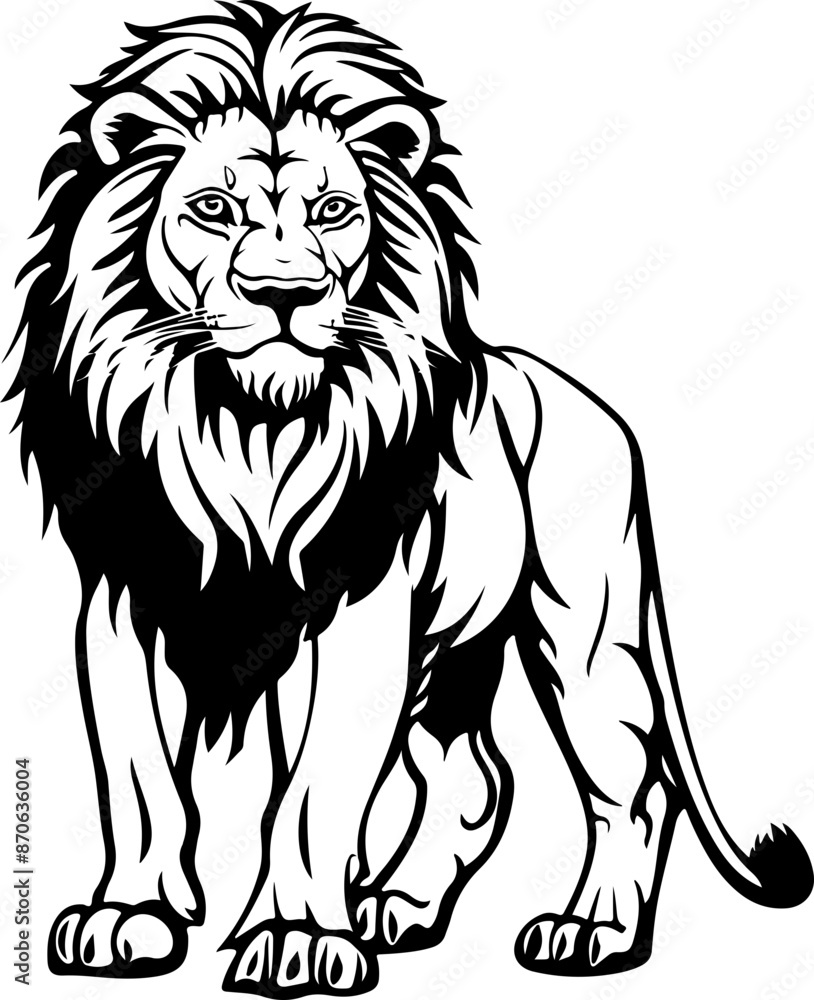 Lion clipart desing illustration