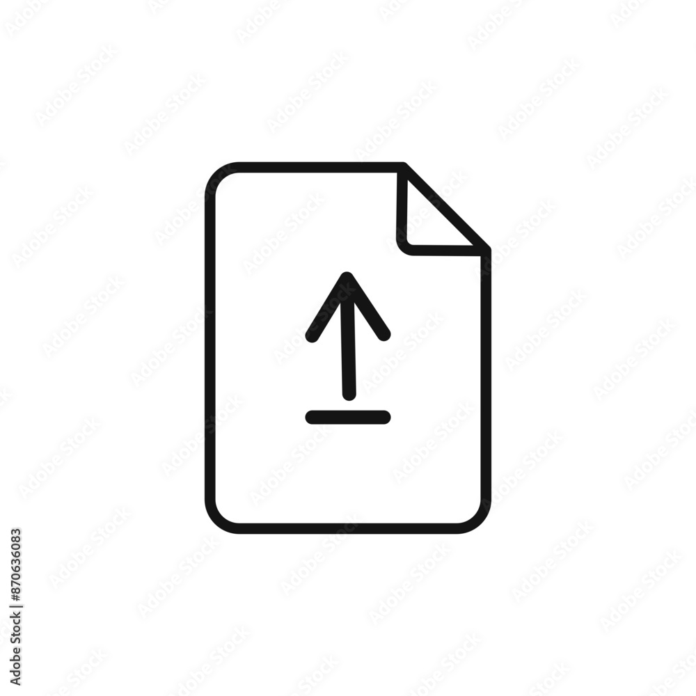 Upload logo sign vector outline Upload logo sign vector outline
