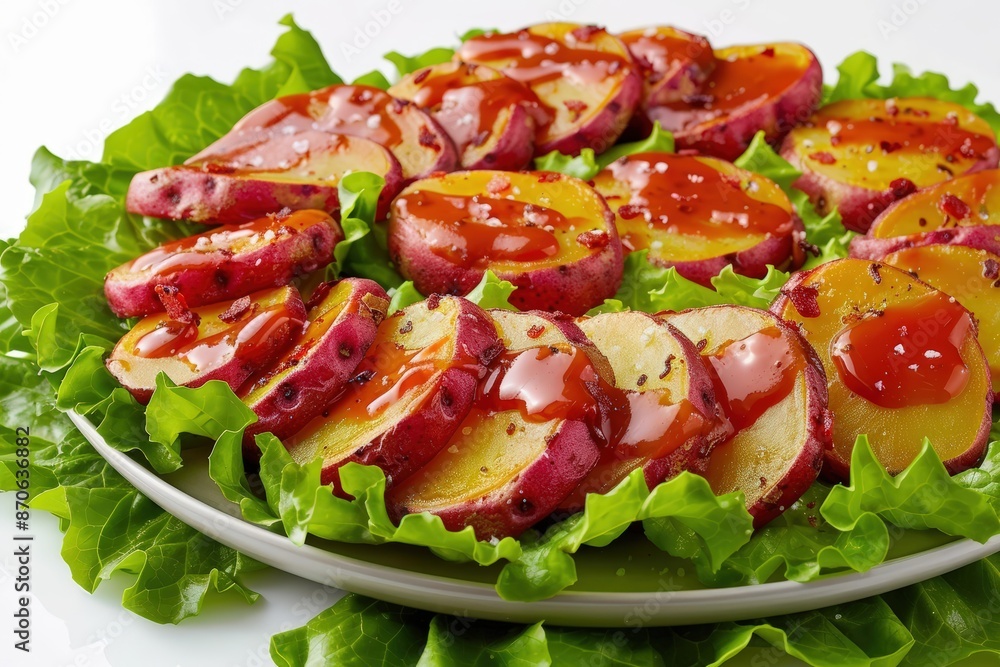 Elegant Red Potato Salad with Tangy Ketchup Glaze Elegant Red Potato Salad with Tangy Ketchup Glaze