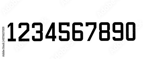 Number icon, simple line doodle type, alphabet scribble outline design. Minimal black contour draw marker. School letter sketch isolated on white background. Cartoon education vector illustration
