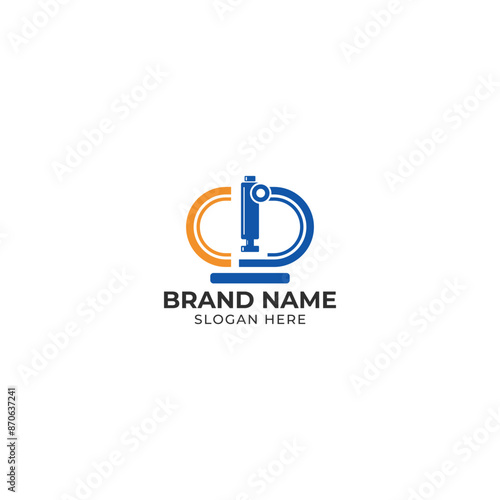 Wallpaper Mural CD letters microscope logo vector Torontodigital.ca
