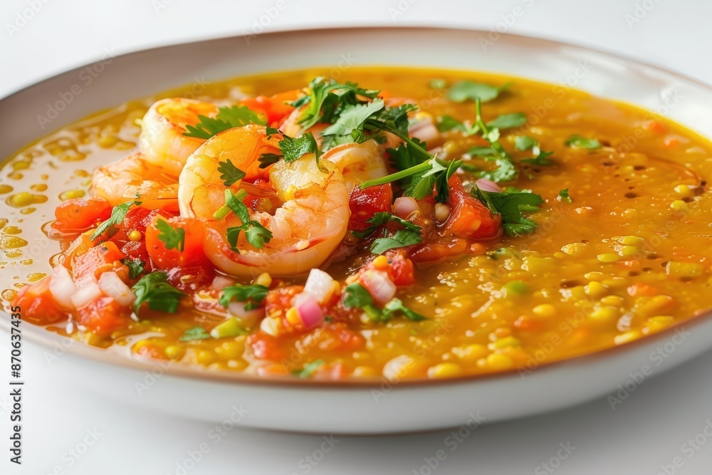 A Burst of Flavor: Yellow Split Pea Soup with Vibrant Tomato Relish A Burst of Flavor: Yellow Split Pea Soup with Vibrant Tomato Relish