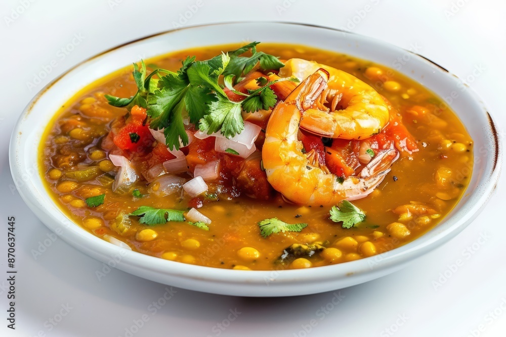 Delightful Dal and Tomato Relish with Citrus-infused Shrimp Delightful Dal and Tomato Relish with Citrus-infused Shrimp