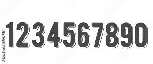 Number icon, simple line doodle type, alphabet scribble outline design. Minimal black contour draw marker. School letter sketch isolated on white background. Cartoon education vector illustration