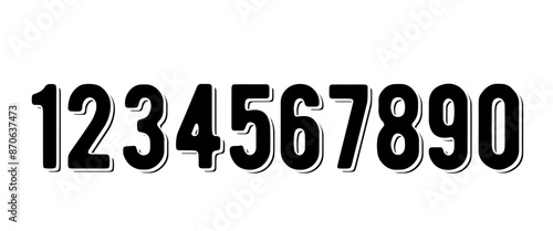 Number icon, simple line doodle type, alphabet scribble outline design. Minimal black contour draw marker. School letter sketch isolated on white background. Cartoon education vector illustration