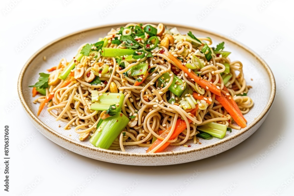 Tasty Dang Cold Asian Noodle Salad with Fresh Veggies and Nutty Sesame Seeds Tasty Dang Cold Asian Noodle Salad with Fresh Veggies and Nutty Sesame Seeds