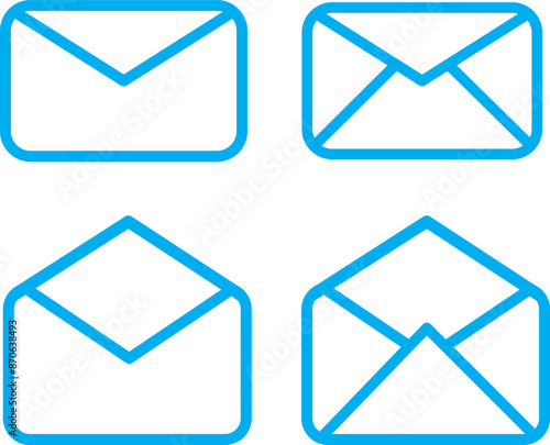 メール　アイコン　セット