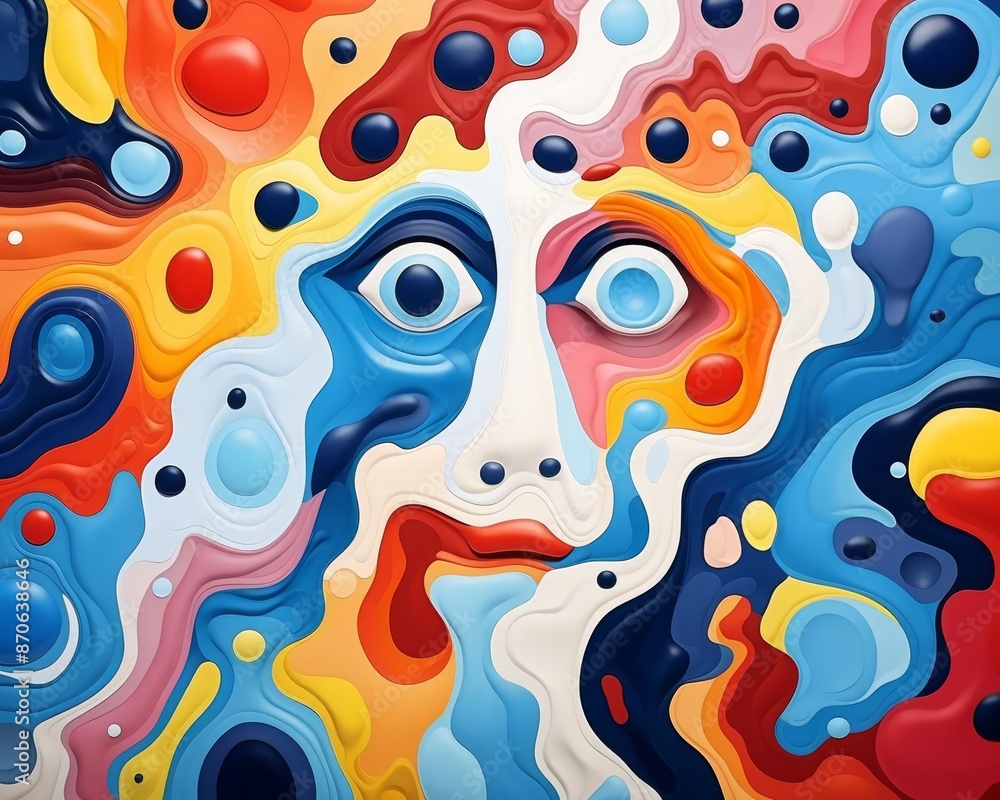 abstract sickness flat design top view disordered theme cartoon drawing vivid abstract sickness flat design top view disordered theme cartoon drawing vivid
